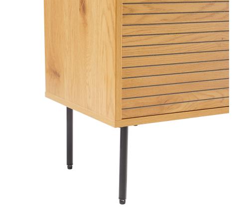 Kummut LINE 110x40xH74cm, tammedekooriga melamiin