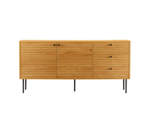 Kummut LINE 150x40xH74cm, tammedekooriga melamiin