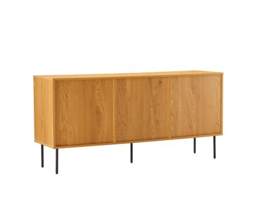 Kummut LINE 150x40xH74cm, tammedekooriga melamiin