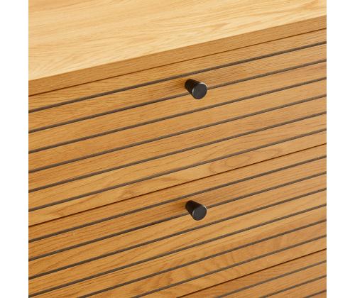 Kummut LINE 80x40xH85cm, tammedekooriga melamiin