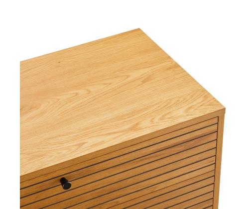 Kummut LINE 80x40xH85cm, tammedekooriga melamiin