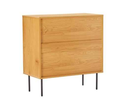 Kummut LINE 80x40xH85cm, tammedekooriga melamiin