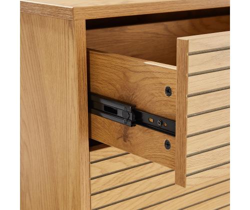 Kummut LINE 120x40xH75cm, tammedekooriga melamiin