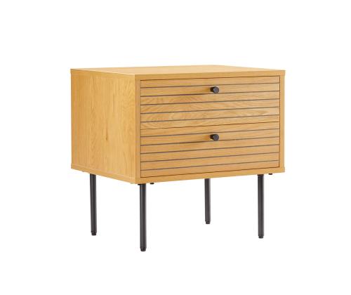 Öökapp LINE 2-sahtliga 50x40xH50cm, tammedekooriga melamiin