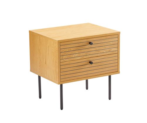 Öökapp LINE 2-sahtliga 50x40xH50cm, tammedekooriga melamiin