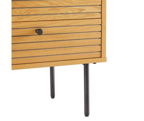 Öökapp LINE 2-sahtliga 50x40xH50cm, tammedekooriga melamiin