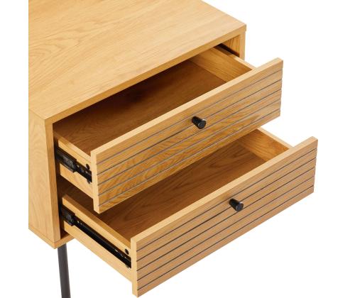 Öökapp LINE 2-sahtliga 50x40xH50cm, tammedekooriga melamiin