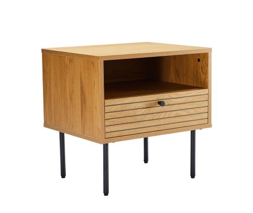 Öökapp LINE 50x40xH50cm, tammedekooriga melamiin