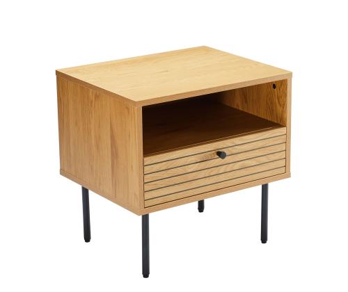 Öökapp LINE 50x40xH50cm, tammedekooriga melamiin