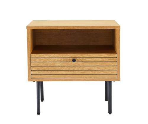 Öökapp LINE 50x40xH50cm, tammedekooriga melamiin