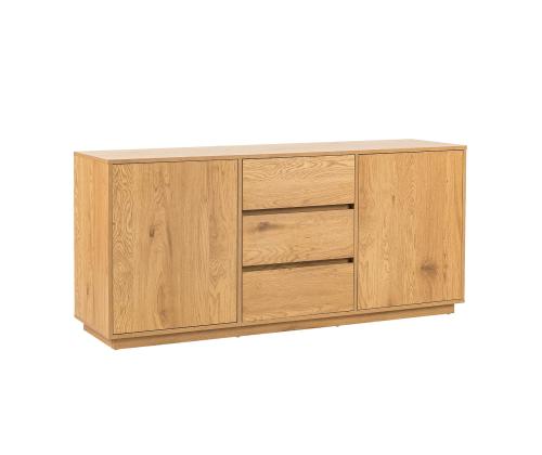 Kummut SACHA 160x40xH74cm, tammedekooriga melamiin