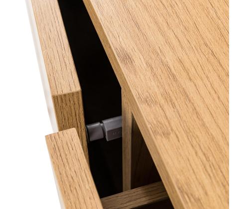 Kummut SACHA 160x40xH74cm, tammedekooriga melamiin