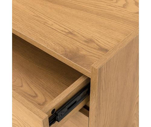 Kummut SACHA 75x40xH89cm, tammedekooriga melamiin