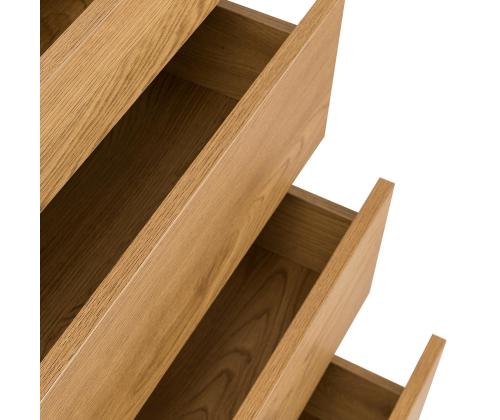 Kummut SACHA 75x40xH89cm, tammedekooriga melamiin