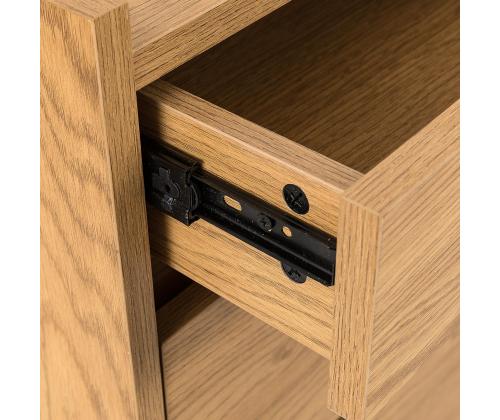 Kummut SACHA 50x40xH109cm, tammedekooriga melamiin