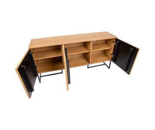 Kummut HAMPTON 160x40xH80cm, tammedekooriga melamiin