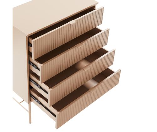 Kummut SEQUENCE 79x40xH100cm, cappuccino