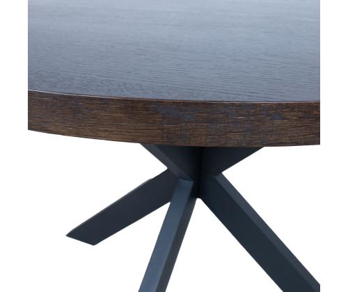 Söögilaud VANCOUVER D120xH75cm, must suitsutamm