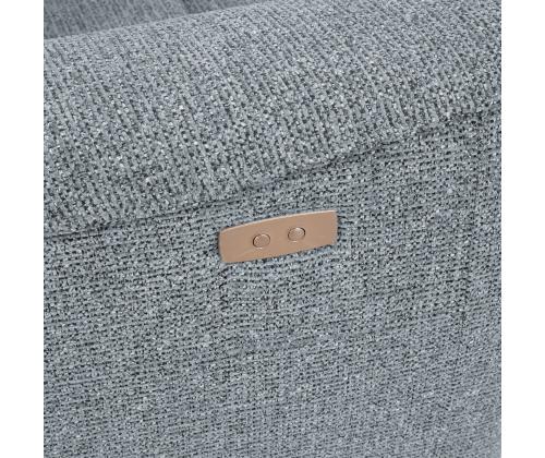 Diivan BOSCO 2-kohaline elektriline recliner 157x94xH102cm, sinakashall