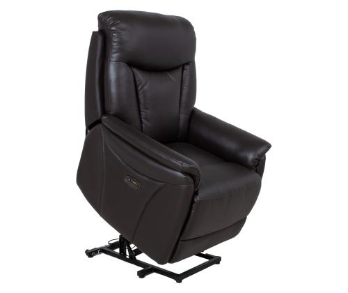 Tugitool BALDWIN elektriline lift recliner 82x95xH108cm, pruun nahk