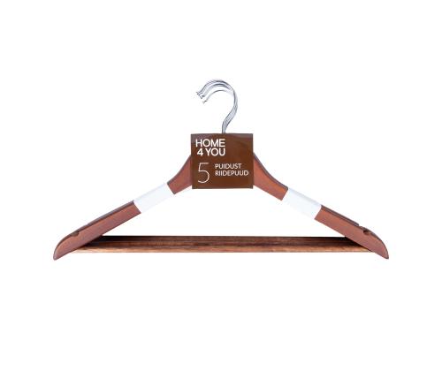 Riidepuud 5tk/komplektis, puit, tumepruun