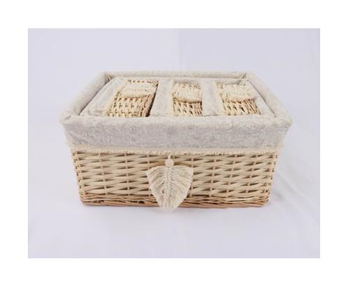 Korv WILLI TASSEL 42x32xH19cm