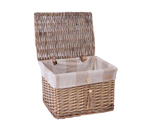 Korv WILLI STRIPE kaanega 36x26xH25cm