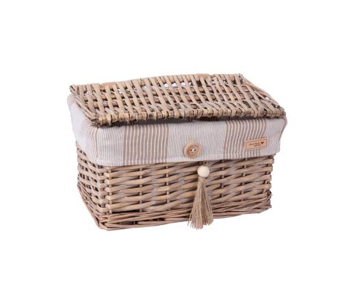 Korv WILLI STRIPE kaanega 30x20xH18cm