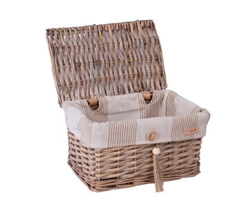 Korv WILLI STRIPE kaanega 30x20xH18cm