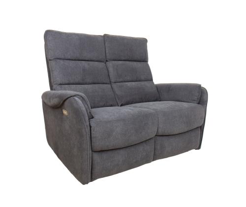 Diivan BOWERS 2-kohaline elektriline recliner 135x98xH109cm, sinakashall