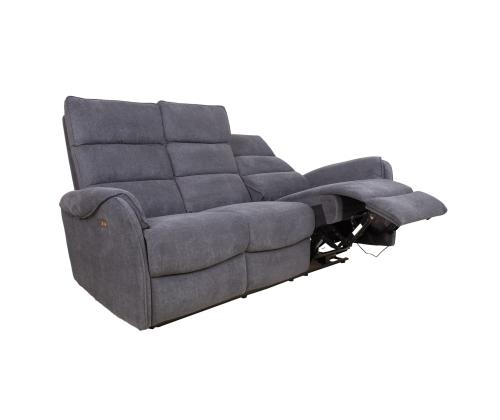 Diivan BOWERS 3-kohaline elektriline recliner 187x98xH109cm, sinakashall
