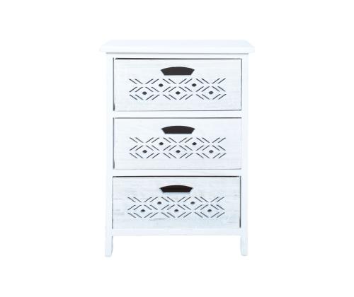 Kummut MIHKLI 3-sahtliga 40x29x58cm, valge