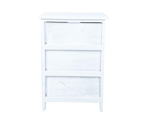 Kummut MIHKLI 3-sahtliga 40x29x58cm, valge