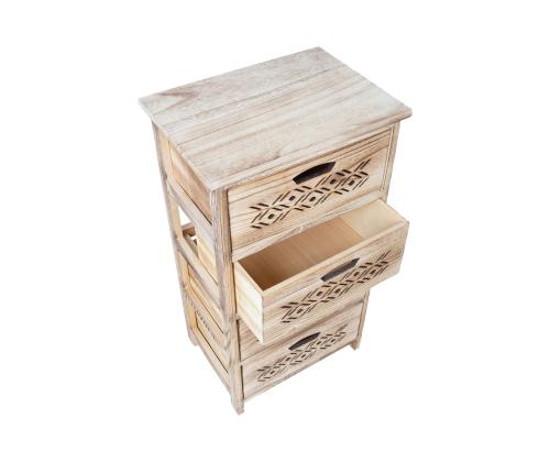 Kummut MIHKLI 4 sahtliga 40x29x73cm, naturaalne