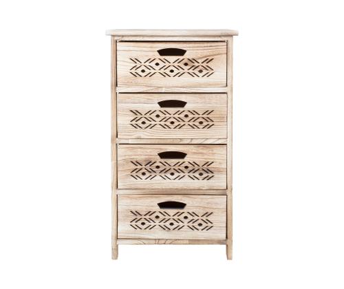 Kummut MIHKLI 4 sahtliga 40x29x73cm, naturaalne