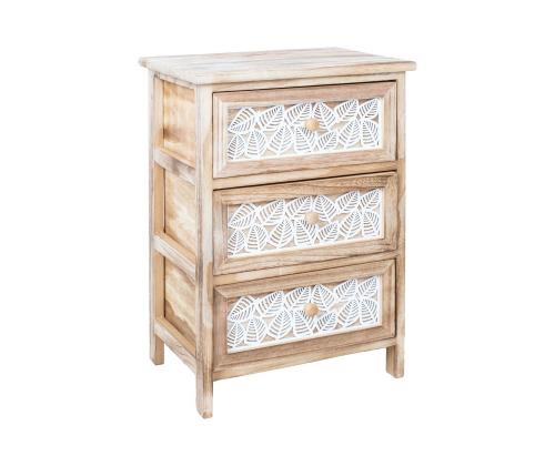 Kummut KASEKE 3-sahtliga 40x29x58cm, naturaalne