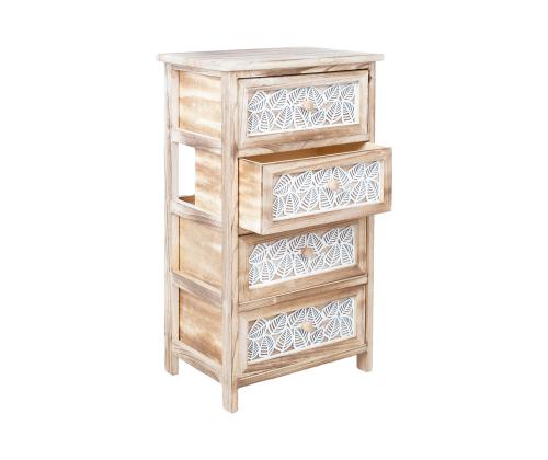 Kummut KASEKE 4-sahtliga 40x29x73cm, naturaalne