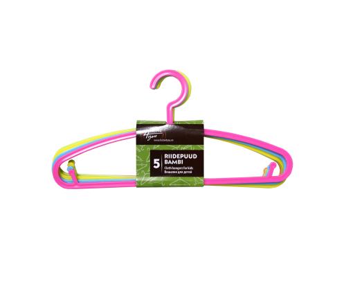 Riidepuud lastele BAMBI, 5tk/kompl, plastik, mix värvid