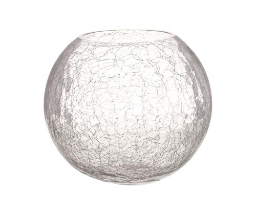 Vaas CRACK BOWL, D24xH21cm, mõraline klaas