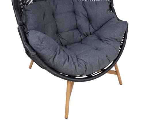 Puhketool HELSINKI 98x101xH142cm, must