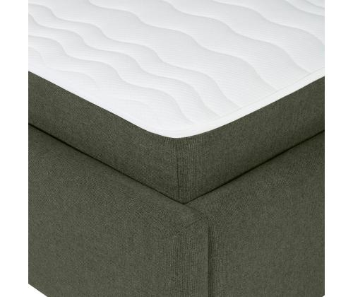 Kontinentaalvoodi LEENA 160x200cm, madratsiga, roheline, 176x221xH110cm
