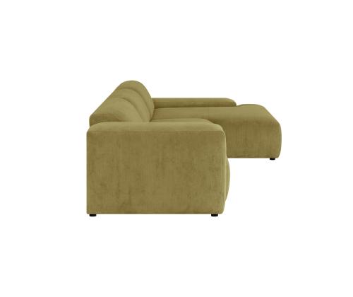 Nurgadiivan LEHTE 3-kohaline, parem nurk, roheline