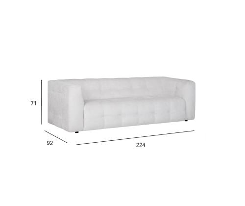 Diivan LEESI 3-kohaline, bee˛, 224x92xH71cm