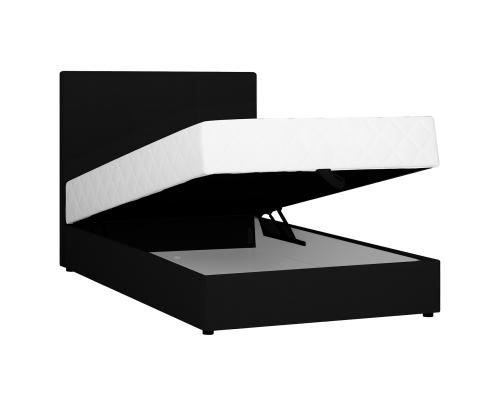 Kontinentaalvoodi LEIKO 120x200cm, must