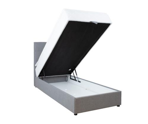 Kontinentaalvoodi LEVI 90x200cm, madratsiga, hall