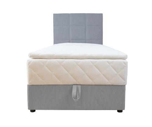 Kontinentaalvoodi LEVI 90x200cm, madratsiga, hall