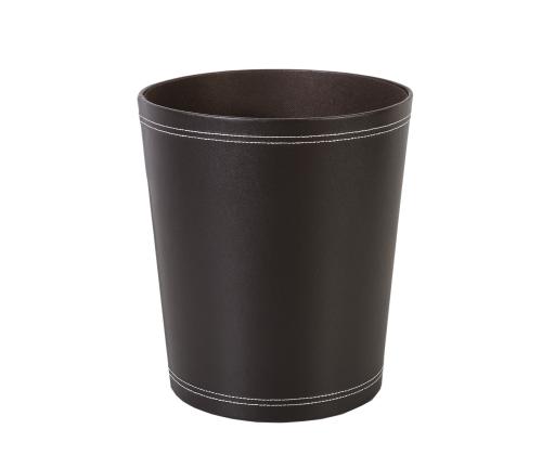 Prügikast WALTER D25xH28cm, tumepruun, kunstnahk