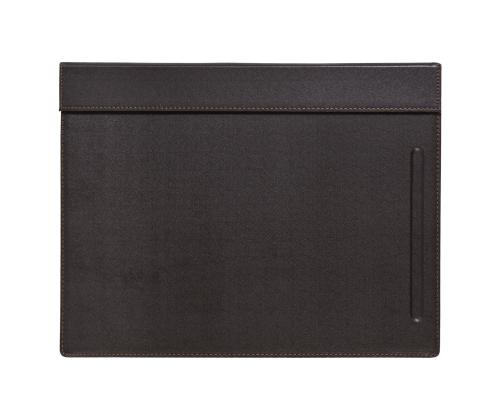 Kirjutuslauamatt WALTER 34x45cm, tumepruun, kunstnahk