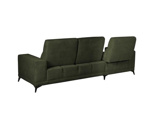 Nurgadiivan DARLA VN 281,5x161/97,5xH104cm, tumeroheline