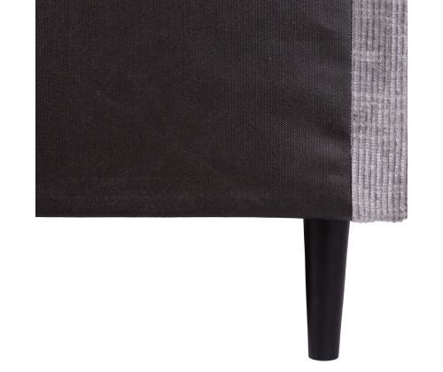 Kontinentaalvoodi LAARA 90x200cm, hall, 91x208xH119cm